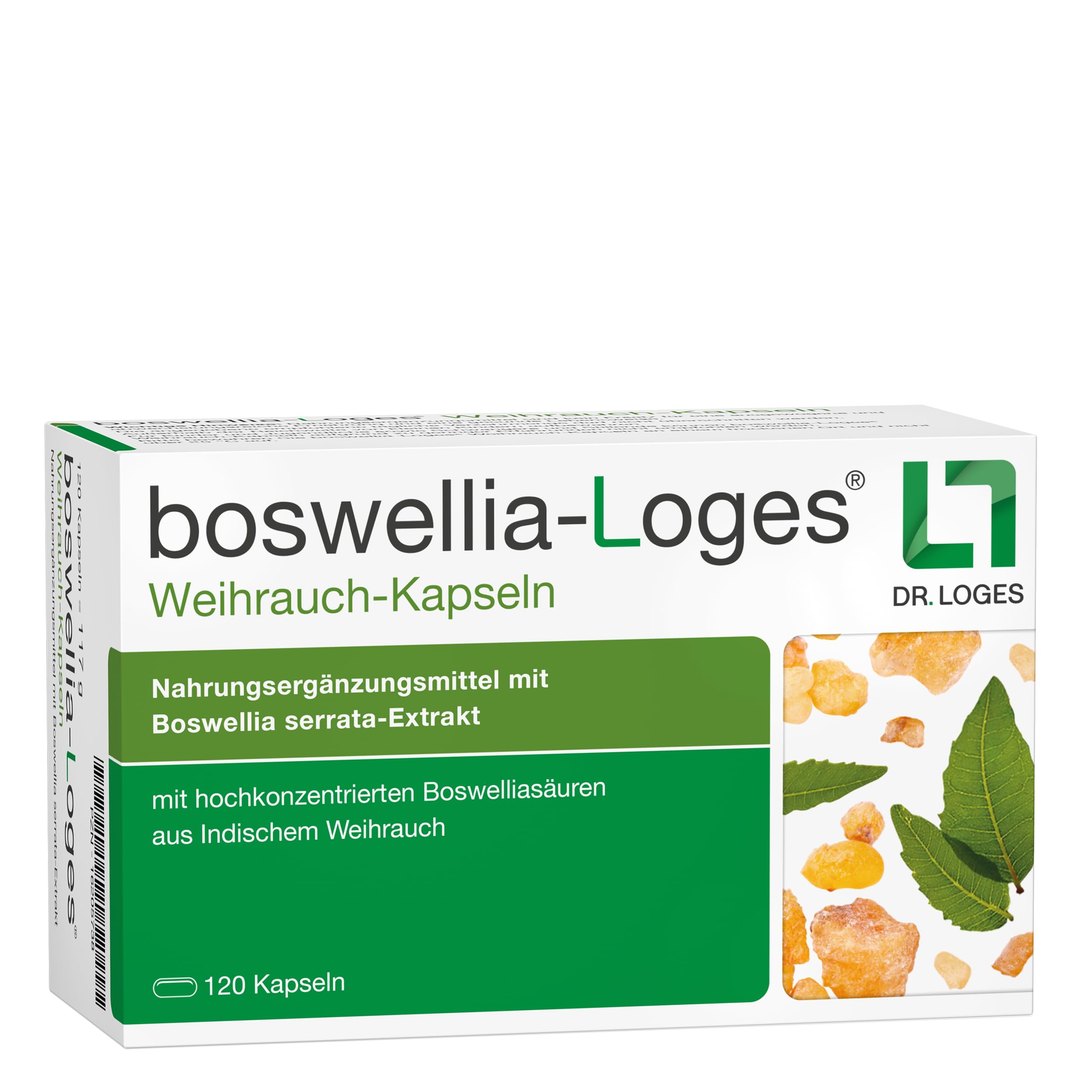 boswellia-Loges® Weihrauchkapseln – Hochkonzentriert, 120 Kapseln, maximal bioverfügbar