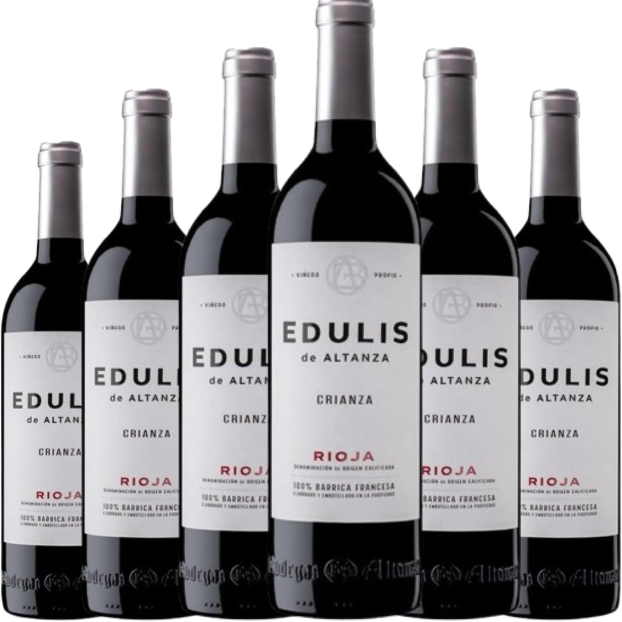 Edulis Crianza, vino tinto español con crianza que ofrece aromas intensos y sabores equilibrados, perfecto para maridar con carnes y platos tradicionales| 6 botellas
