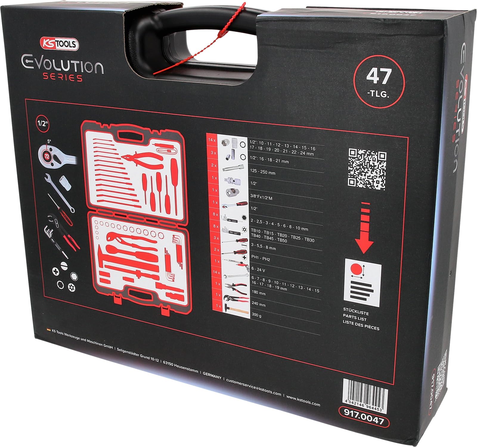KS Tools 917.0047 1/2" Universal-Werkzeug-Satz, 47-tlg