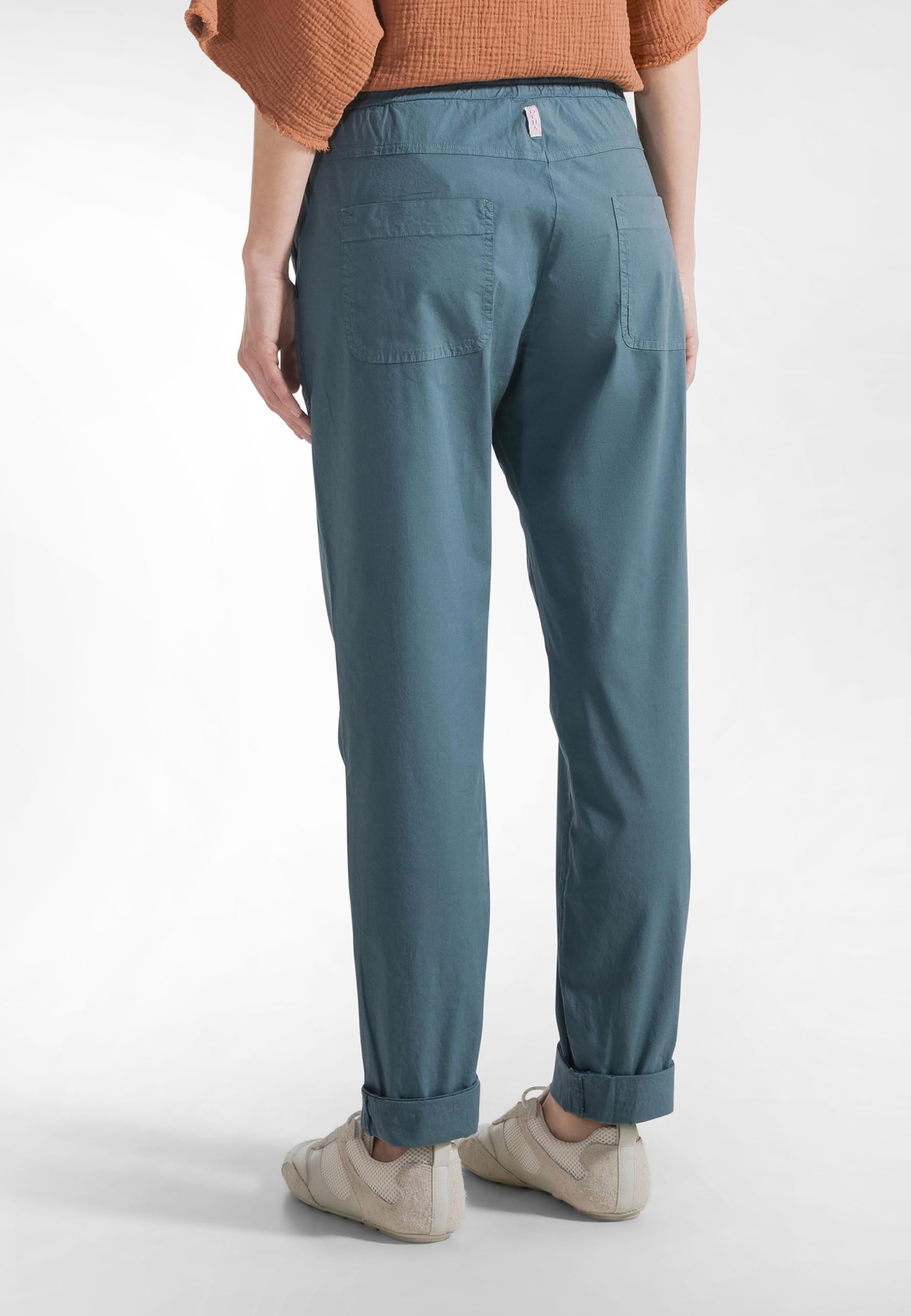 DEHA - Pantalone Poplin Straight Pants in Cotone per Donna