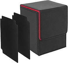 IVODEELA Boîte de Rangement Carte Magic,Deck Box Compatible avec MTG Cartes,Jusqu'à 100+ TCG Cartes,Boite Carte mit Deux Intercalaires Carte,Compatible avec Cartes TCG Commander PTCG