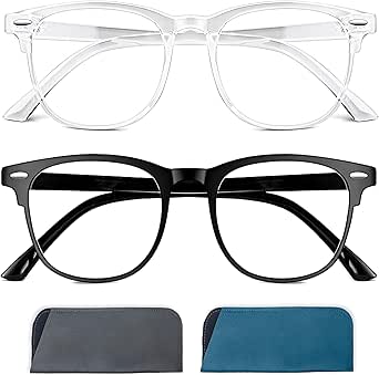 Solmoon Gafas Filtro Luz Azul Unisex, Antifatiga y Anti-Azules para Gaming y Lectura, Lentes Antireflejo, Reducen Fatiga Visual y Bloquean Radiación de Dispositivos Electrónicos