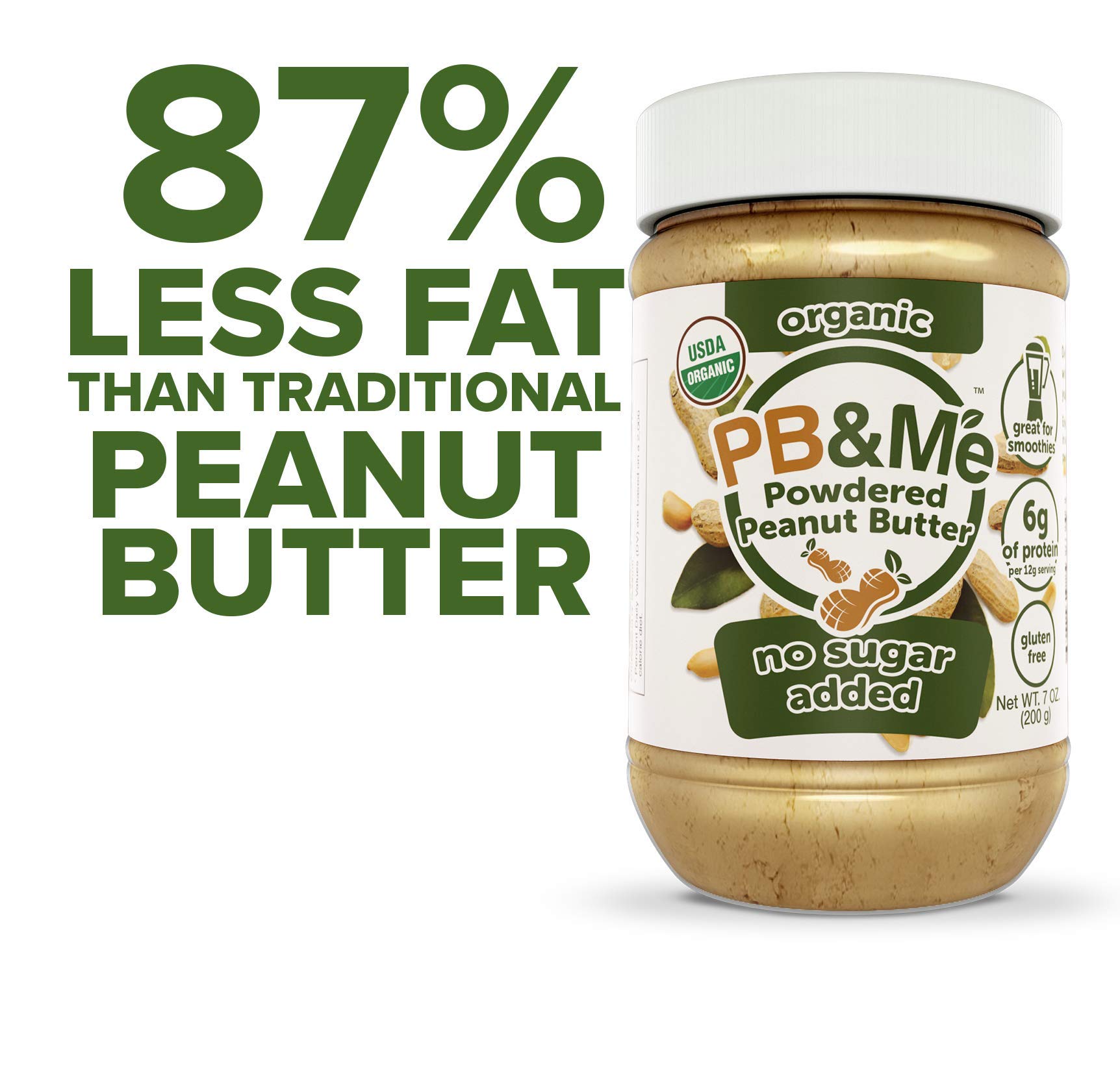 Buy PB&Me Natural Powdered Peanut Butter Gluten Free, High Protein