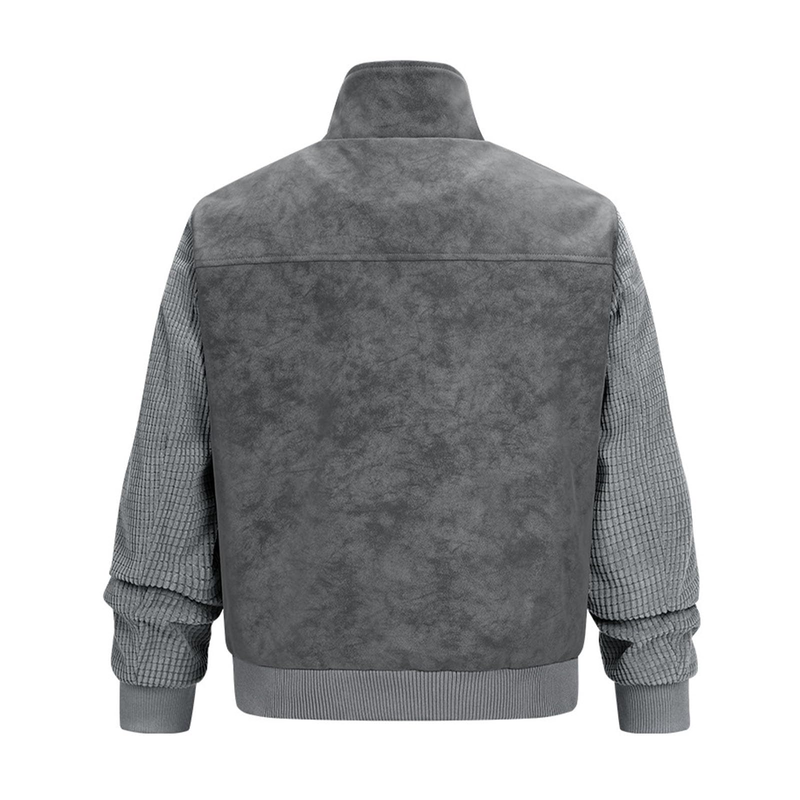 Generisch Übergangsjacke Herren Arbeitsjacke Winterjacke mit Reißverschlusstaschen Blousonjacke mit Brusttaschen Herbstjacke Windjacke Freizeitjack Sportjacke Slim Fit Herrenjacke
