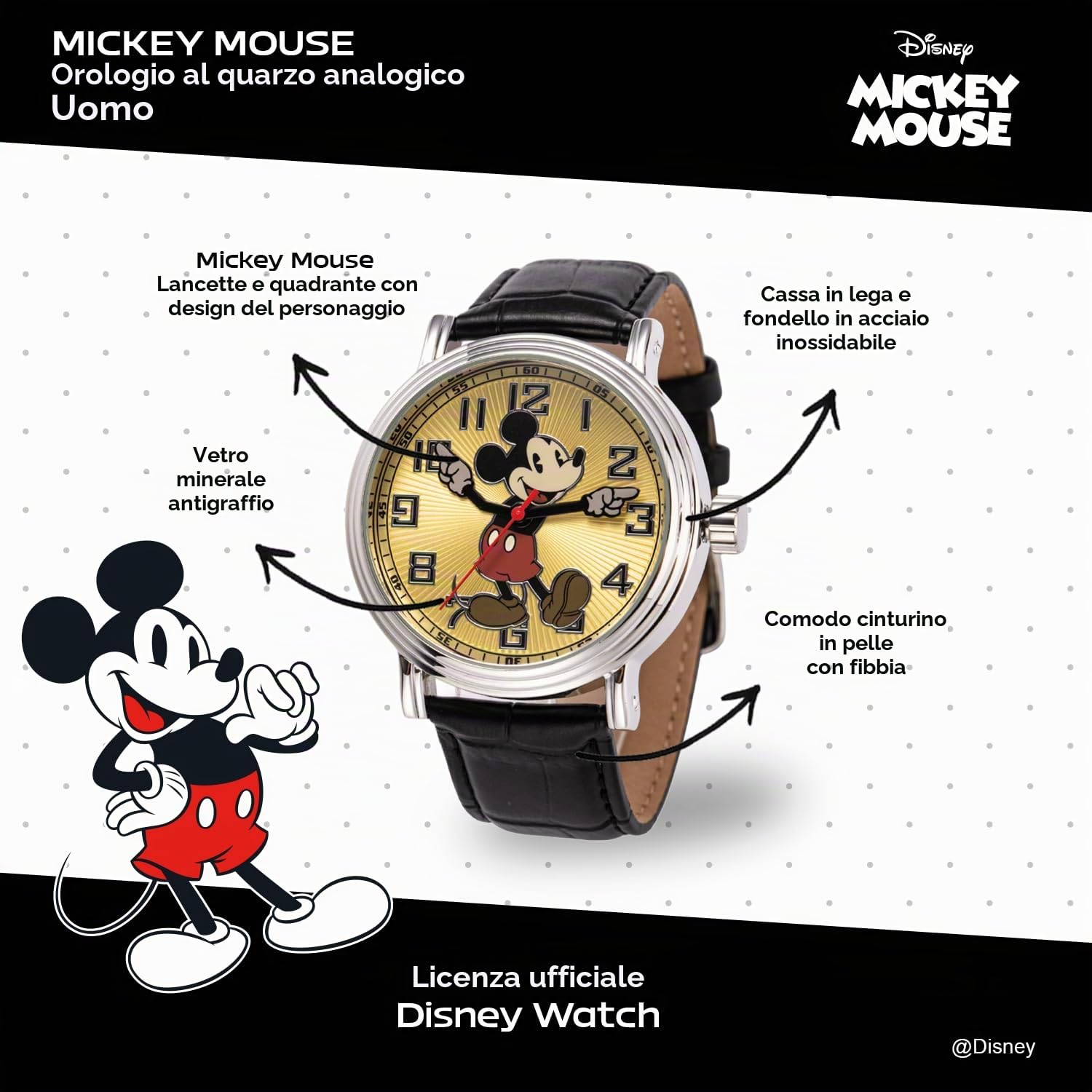 Disney by Ewatchfactory 56109 - Orologio uomo