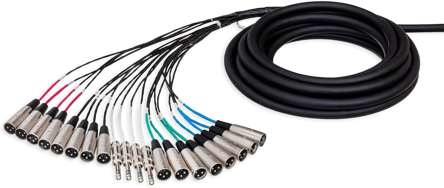 Hosa SH-16X4-100 Pro-Conex Stage Box Snake, Hosa 16 x XLR Sends and 4 x 1/4" TRS Returns, 100 Feet