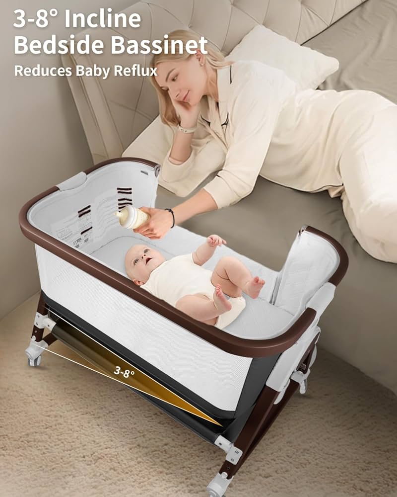 Amazon.com: suihuooo 4 in 1 Baby Bassinet, Bassinets Bedside