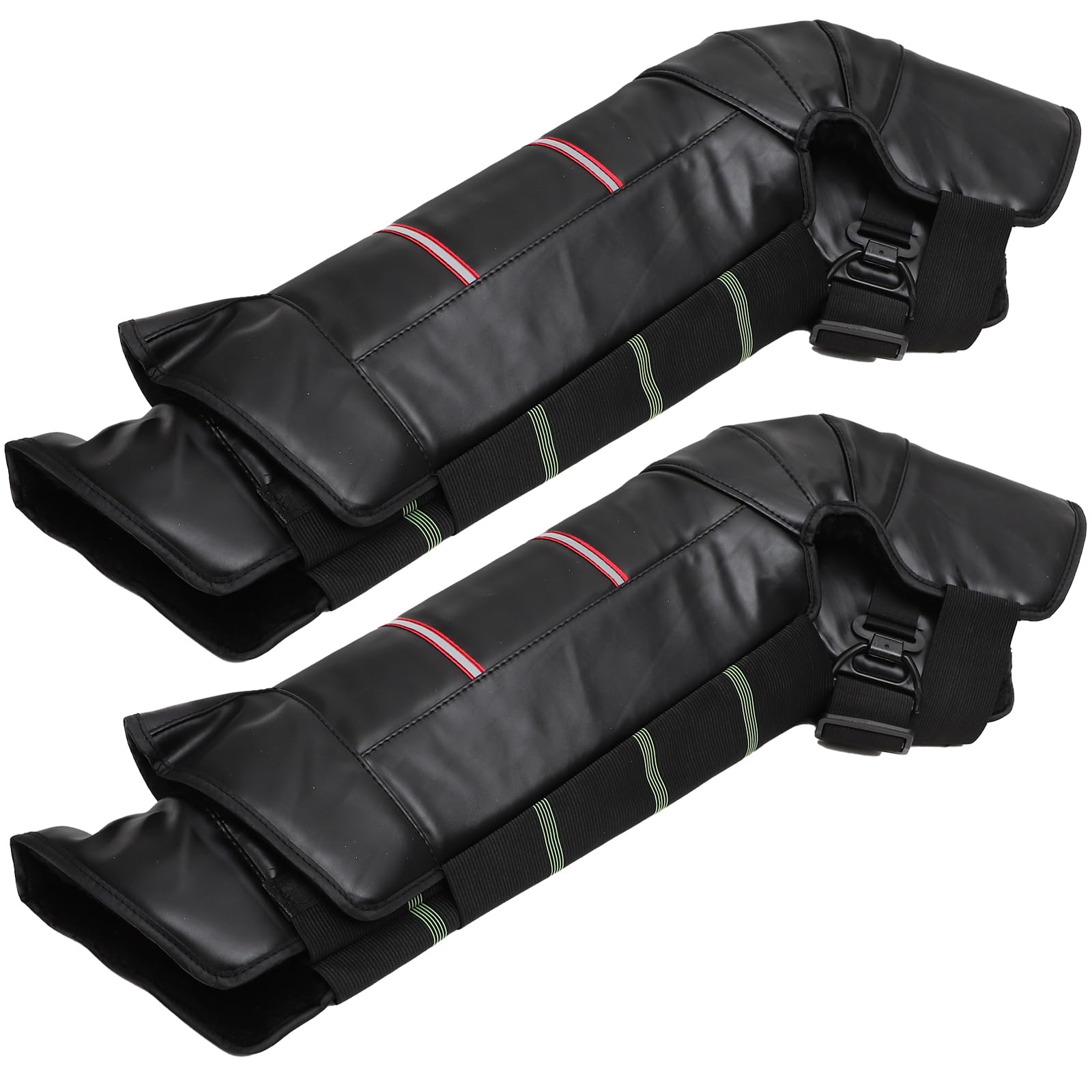 Rodilleras protectoras de PU cortavientos con bandas reflectantes 8