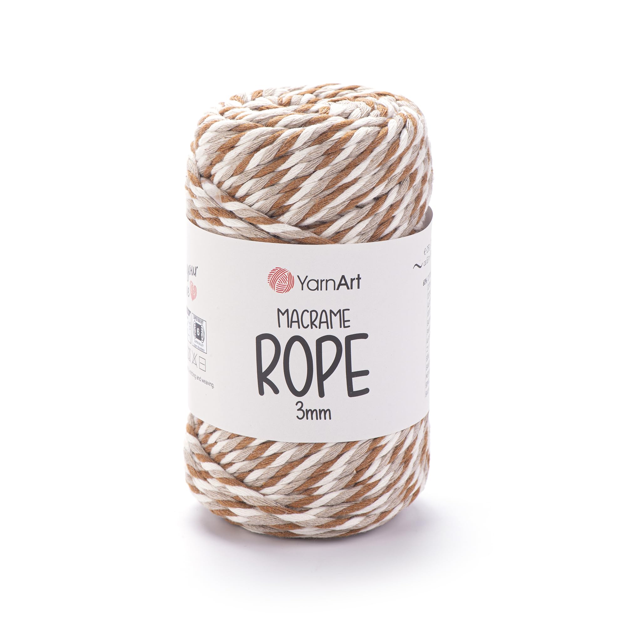 YarnArt El Örgü İpi MACRAME ROPE 3 MM, 821, 4x250 gr