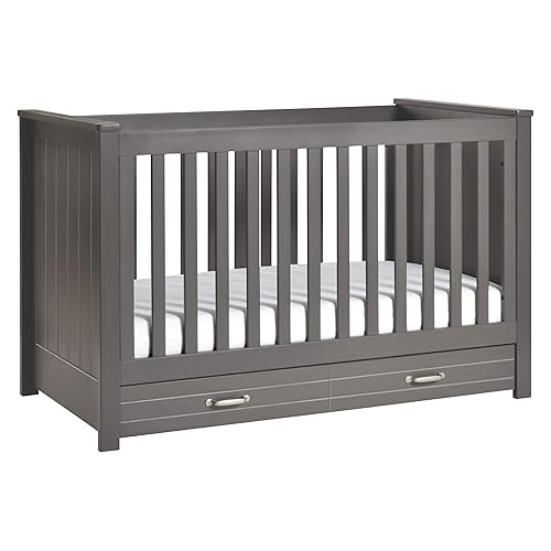DaVinci Asher - Kit de conversión de cuna convertible 3 en 1 con cama infantil en pizarra certificado Greenguard Gold
