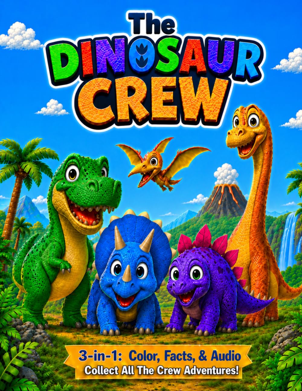 The Dinosaur Crew 3-in-1: Color, Facts & Audio (StoryHeld Creations Crew Series 3-in-1: Color, Facts, & Audio)