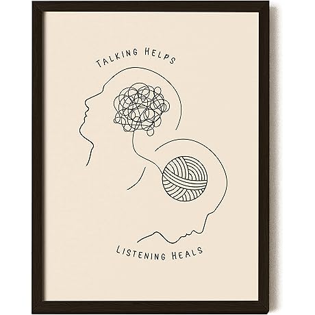 EXCOOL CLUB Therapy Office Decor: Psychology Posters for Mental Health Awareness