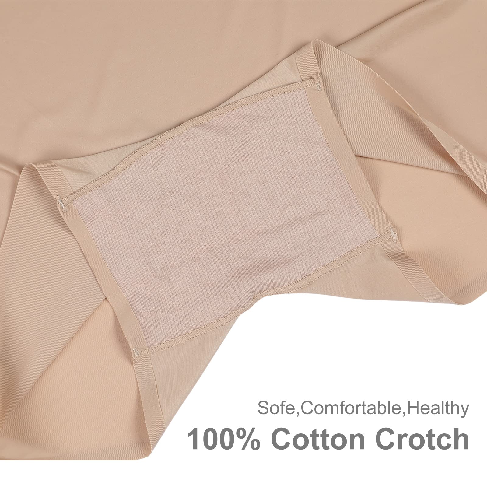 SHARICCA Bragas sin Costuras Mujer Invisible Cortos Boxer en Talle Alto Seguridad Pantalones Anti-rozadura Bragas