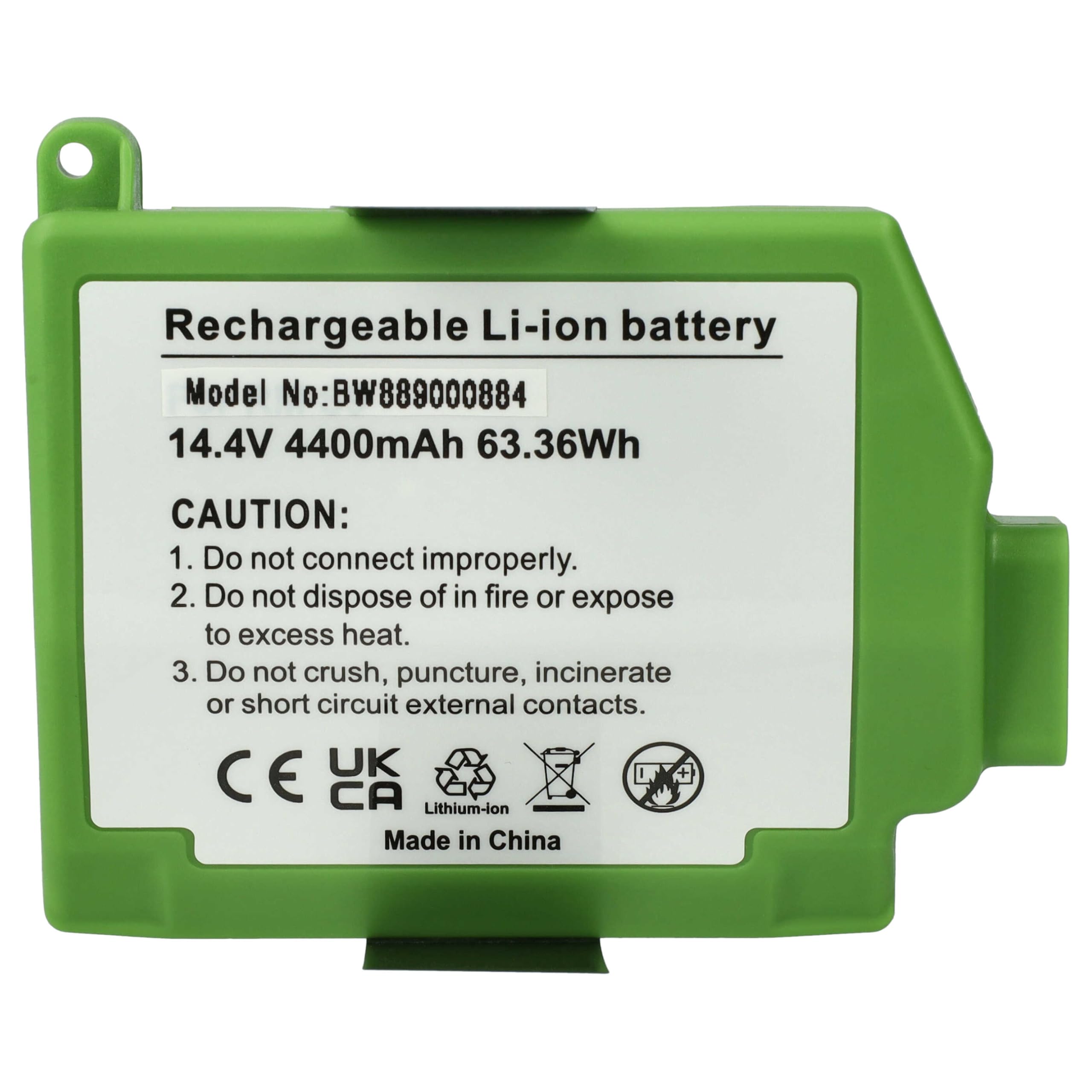 vhbw Batería Compatible con iRobot Roomba S9+, s9 Robot Limpieza (4400 mAh, 14,4 V, Li-Ion)