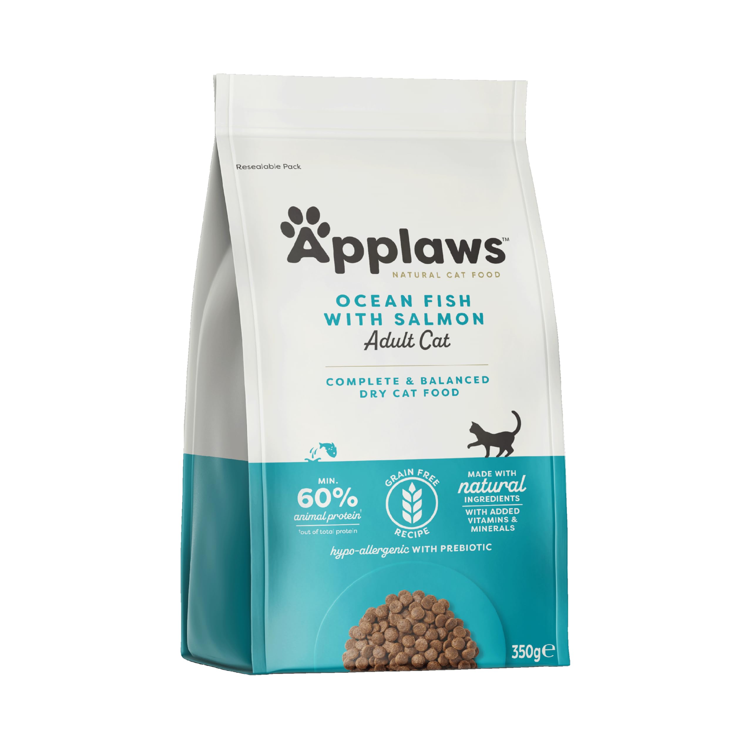 Applaws Cat Dry Food with Ocean Fish and Salmon, 350 g, Multicolor
