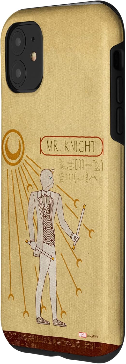 Marvel Moon Knight Mr. Knight Egyptian Hieroglyphs Case for iPhone 11