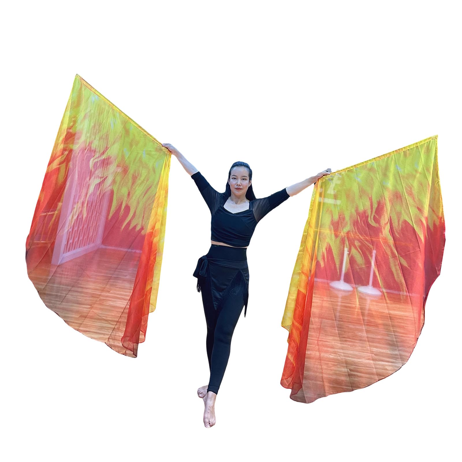 Drapeaux d'activités de plein air couleur flamme pour la danse