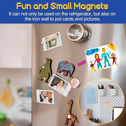 Miniatura 5 de VSKIZ Imanes pequeños de 0.197 x 0.079 in pequeños imanes de neodimio, pequeños imanes de neodimio para nevera, pequeños imanes de tierras raras