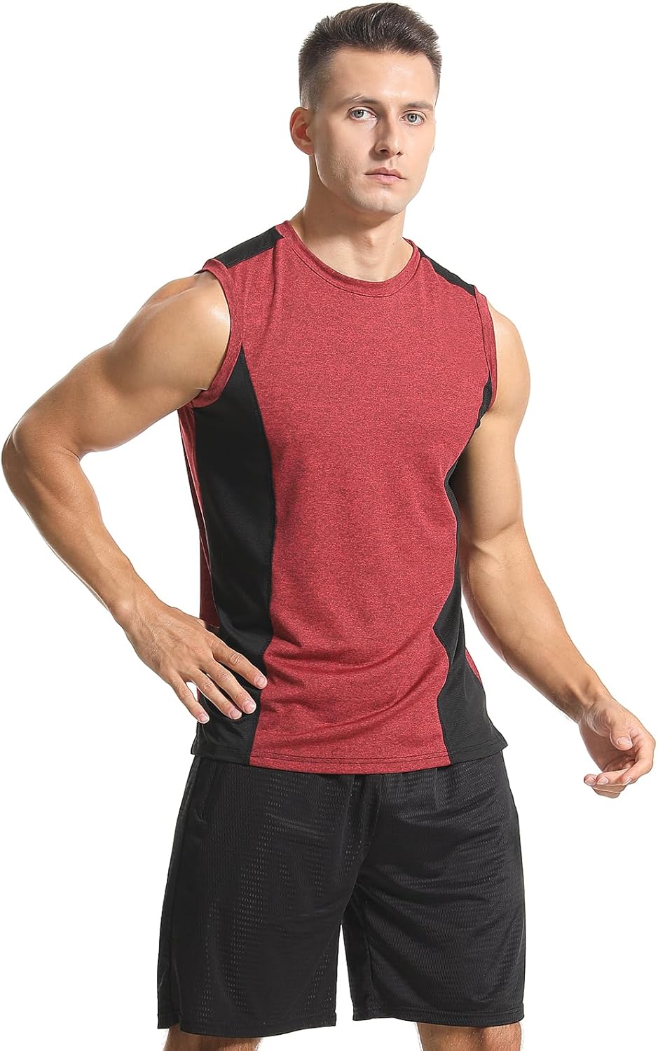 Orrpally 4 Pack Workout Tank Tops for Mens Quick Dry Sleeveless Gym Muscle Tank Top - Image 3