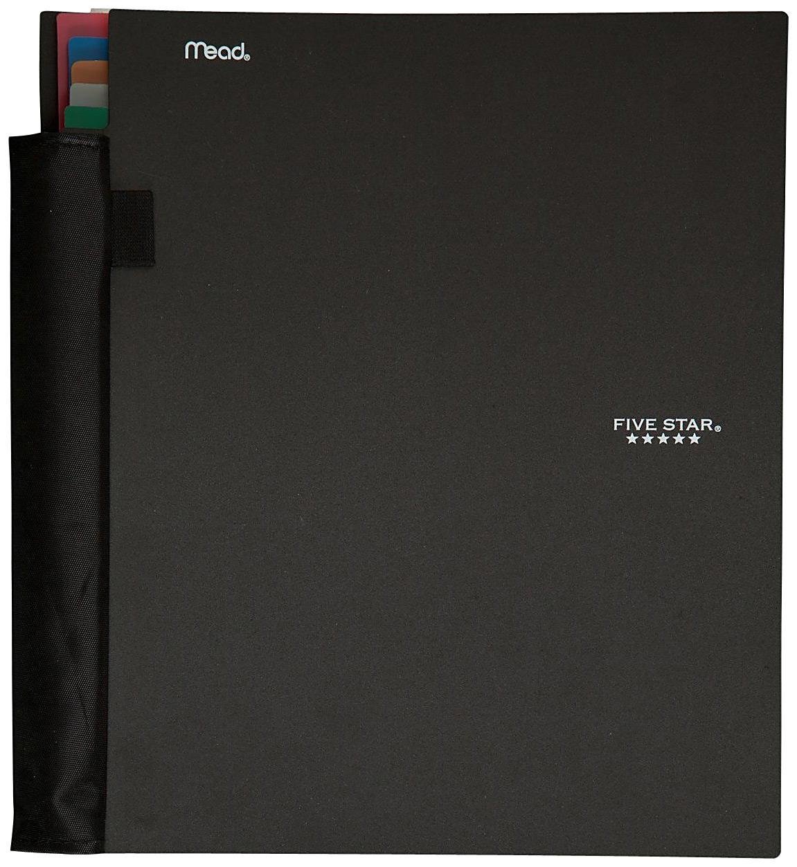 Advance 5 Subject Notebook, 11 x 10 Inches, 200 sheets, Black (72819)