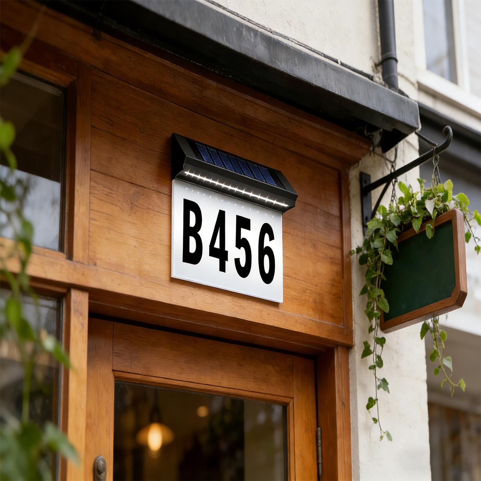 Numeri Civici Con 2 Modalità Di Illuminazione Durevole Moderno Impermeabile | Decorazione Per Con Numeri Ideale Per Cortile, Giardino, Casa, Residenza, Viale E