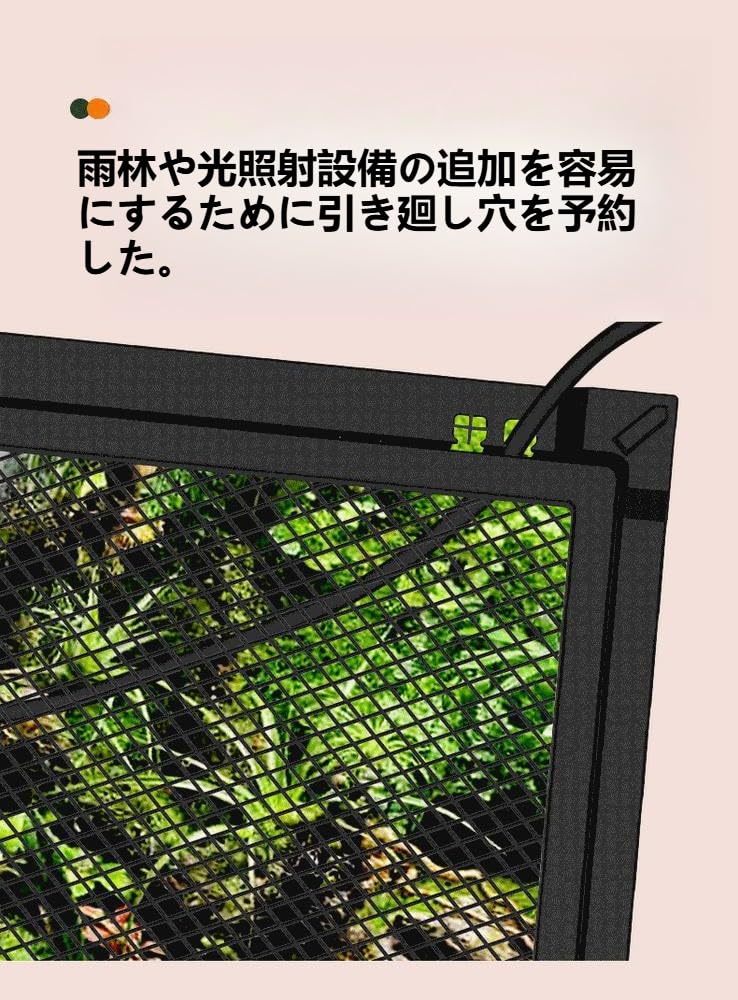 ⭐︎飼育ゲージ⭐︎ Amazon | トカゲ ケージ 爬虫類 ケージ 飼育ケース 温度湿度計