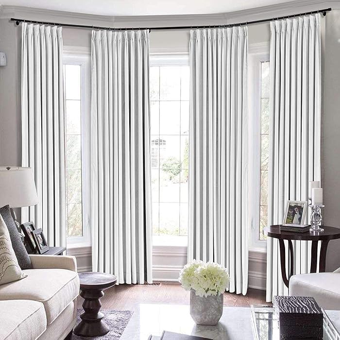Buy Bhoomi Collection Double Pinch Pleat Blackout Extra Long Curtains 2