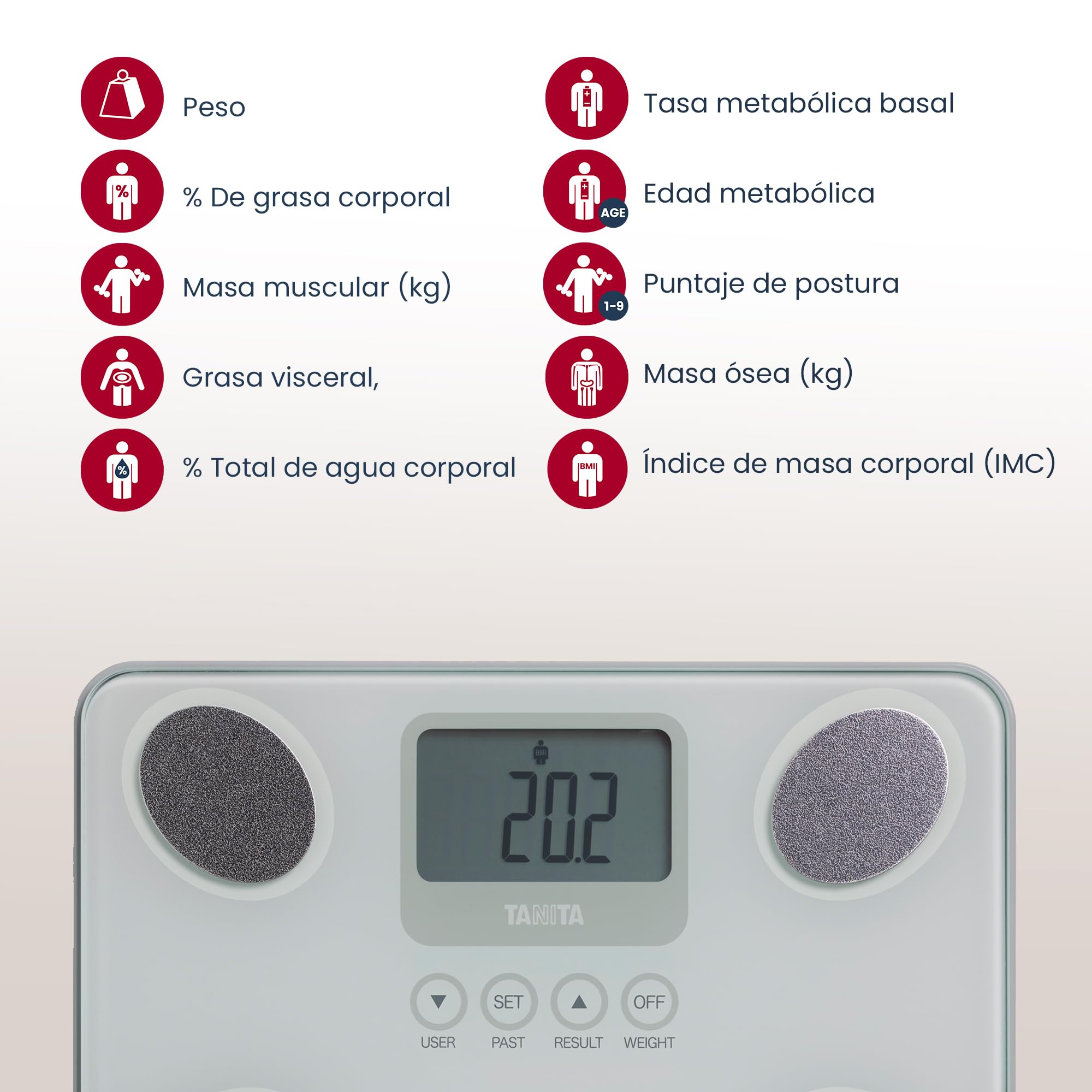 TANITA BC-731 Monitor de composición corporal, blanco