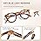 EASY READ Retro Round Blue Light Blocking Reading Glasses for Women,Anti UV Readers for Women with Spring Hinge(Tortoise,+3.50)