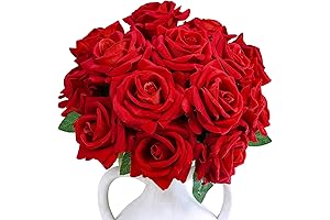 Winlyn: Radiant Silk Red Roses, Sculpted for Everlasting Beauty