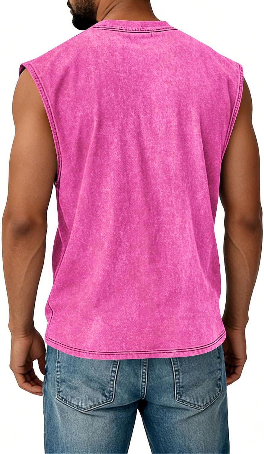 WENKOMG1 Men's Tank Tops Sleeveless 250 Years of America Flag Print Casual Workout Gym Bodybuilding Shirts, S-2XL