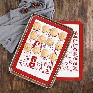 2 Pcs Baking Mat Non-Stick Silicone Reusable and Heat Resistant Baking Sheet for Easy Cleanup Perfect for Bread and Pastries