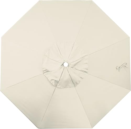 California Umbrella Replacement Canopy Cover in Pacifica Beige Umbrella, 9' Round