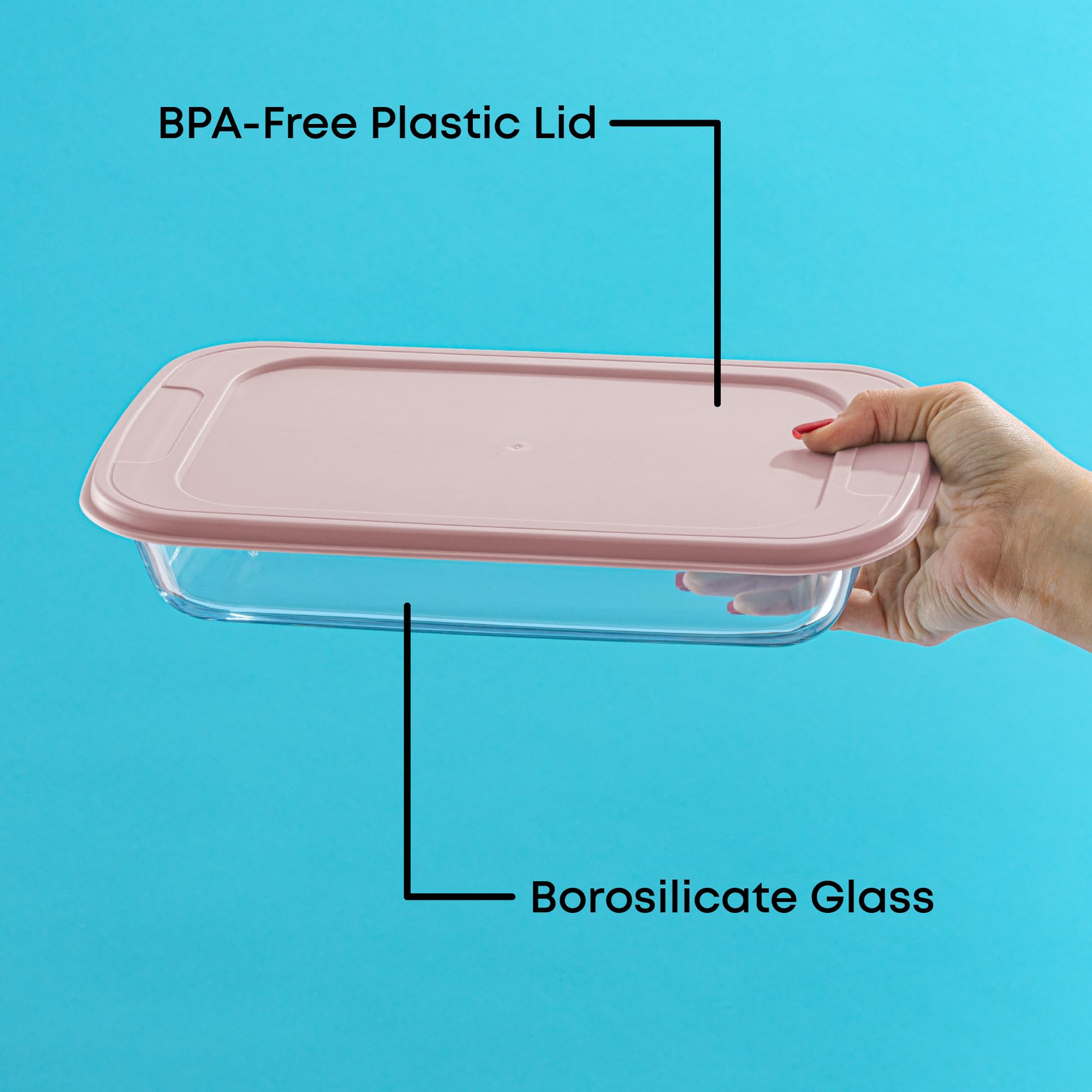 JoyJolt Glass Baking Dish Set - 8 Piece Oven Safe -4
