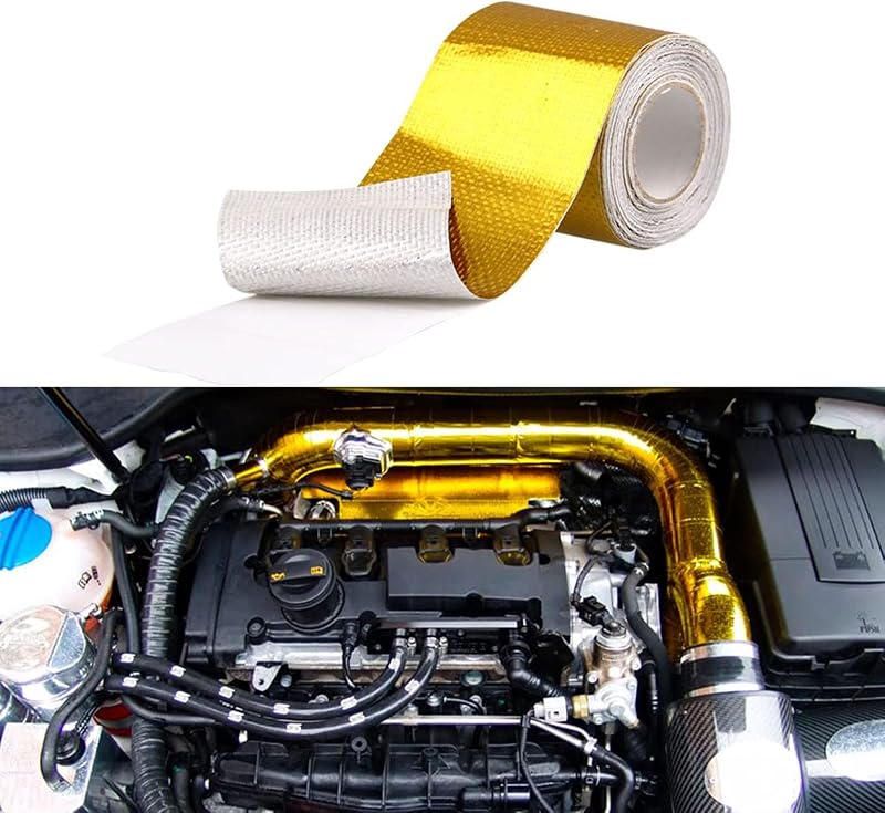 Fita adesiva refletiva para proteção térmica Sporacingrts dourada 5,08 cm x 9 m – Modelo YMX3-1-EX006-9-ZF