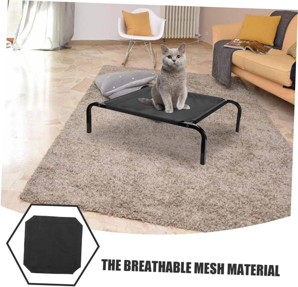 Milisten Stylish Dog Bed Cover Replacement Washable Mesh Design for Use for Small Pets Versatile Protector Cover