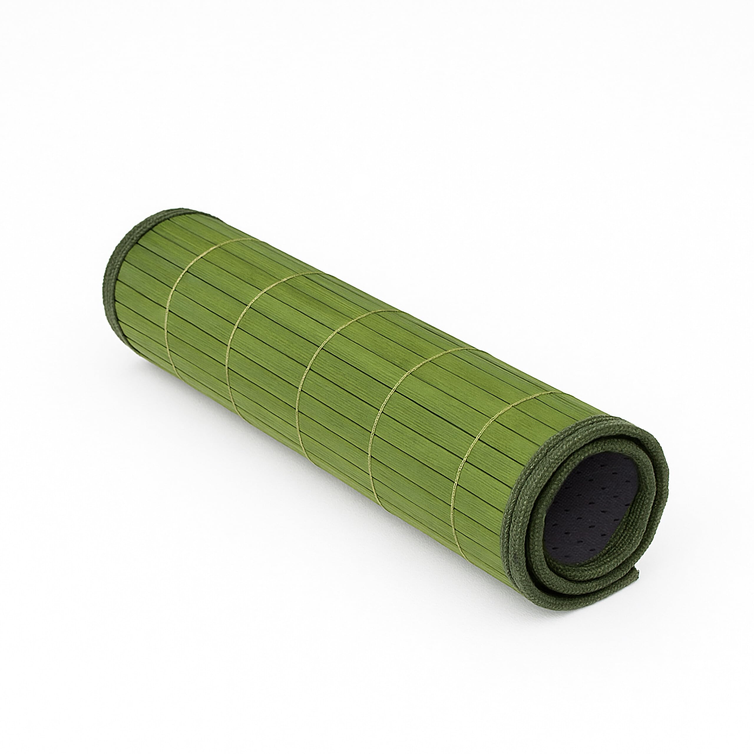 Lot de 12 Sets de Table en Bambou, Dessous antidérapant, faciles à Nettoyer, 30 x 45 cm, Vert