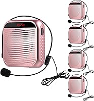 Vista 10 de Amplificador de voz portátil para profesores, micrófono recargable para profesores, amplificador de altavoz pequeño con micrófono con cable, sistema
