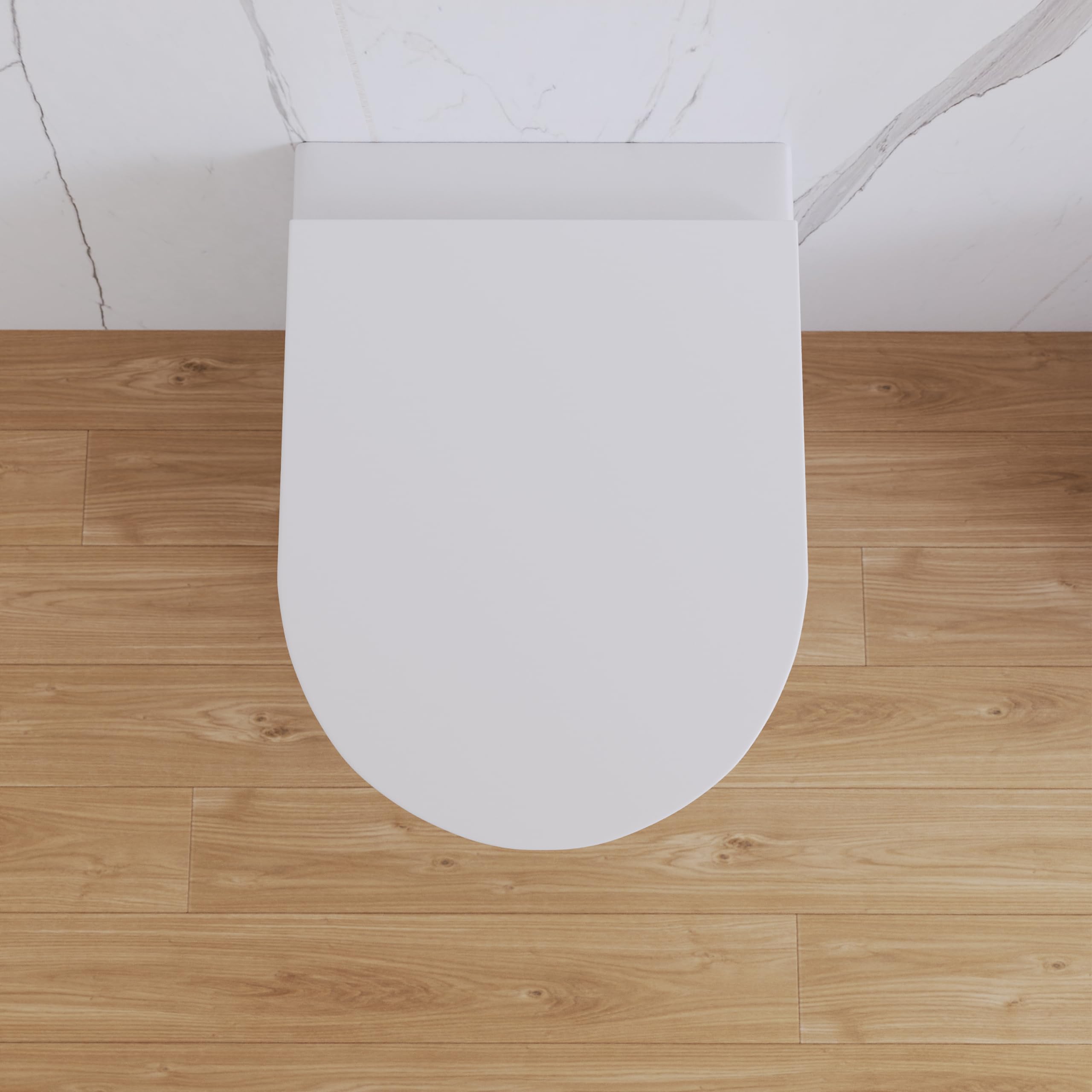 Sanitaires en Céramique Filomuro Vase Bidet Rimless Blanc Brillant Siège Soft-close Fermeture Ralentie Mod. Nassau