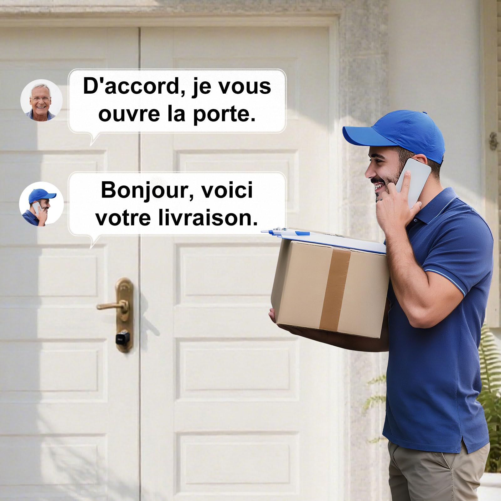 Serrure connectée, serrure électronique à empreinte digitale, longueur réglable Smart Lock, serrure électronique avec carte RFID, application, WiFi, Bluetooth, 60–90mm, accessoires de rallonge, argent