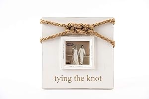 Tying The Knot Frame, Gold, 3x3 - A Timeless Piece for Your Mud Pie Wedding