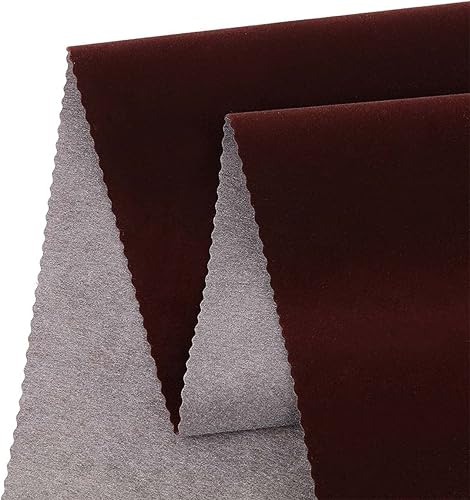 Miniatura 2 de Forro de Terciopelo Autoadhesivo para Cajones de Joyería, Artesanías, Proyectos DIY, Color Café, Tela de Terciopelo Despegable y Pegable, Forro de