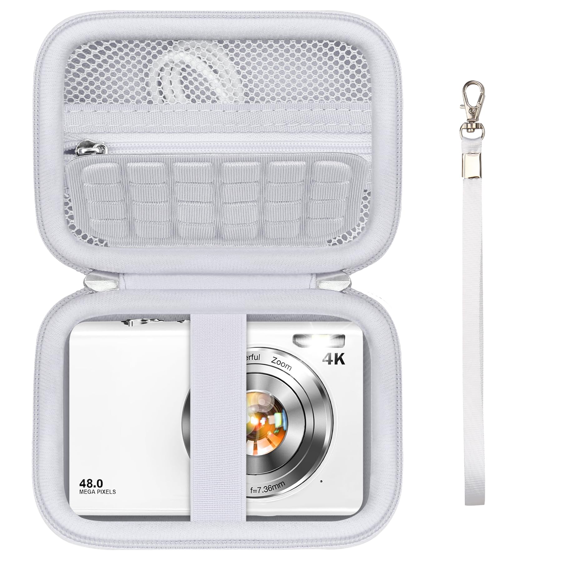 Supmay Hard Carrying Case for Lecnippy/for Lecran/for FJFJOPK Digital Camera, 4K Vlogging Camera for Photography, 48MP Portable Compact Point and