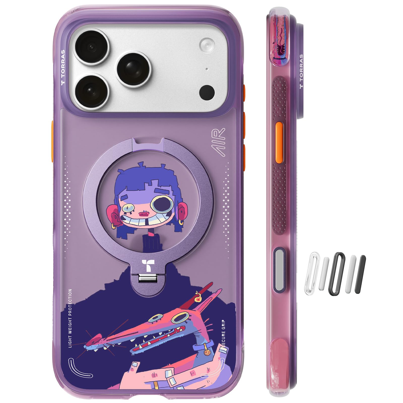 TORRAS Ostand Q3 Air Exclusive für iPhone 17 Pro hülle Lila