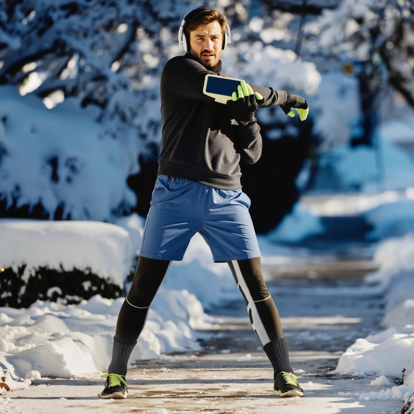 Calcetines de lana de merino para hombre extragruesos cálidos invierno con puntos antideslizantes
