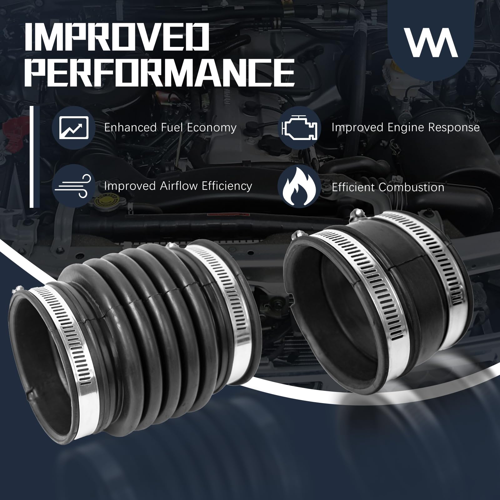 Air Cleaner Intake Hose Tube Duct With Clamp Replaces 696 009 16576ea200 Compatible With Nissan 2005 2019 Frontier 2005 2012 Pathfinder 2005 2015 Xterra