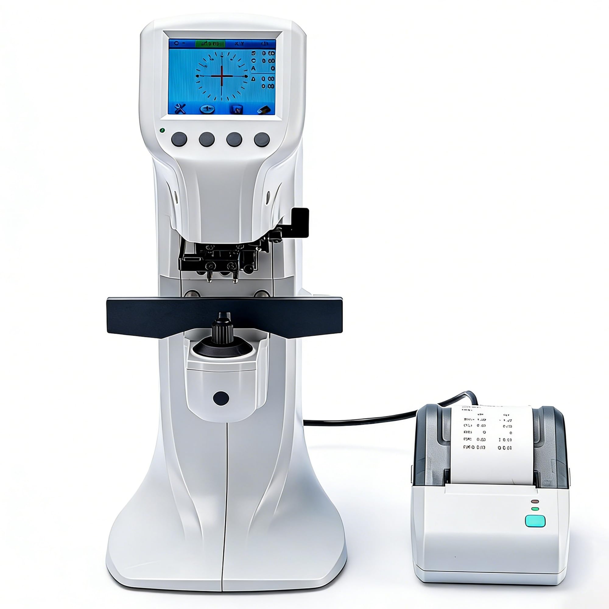 Lensmeter - Focimetro automático, medidor de óptica profesional, analizador de lentes de alta precisión con reconocimiento automático de tipo de lente, cambio de modo de medición