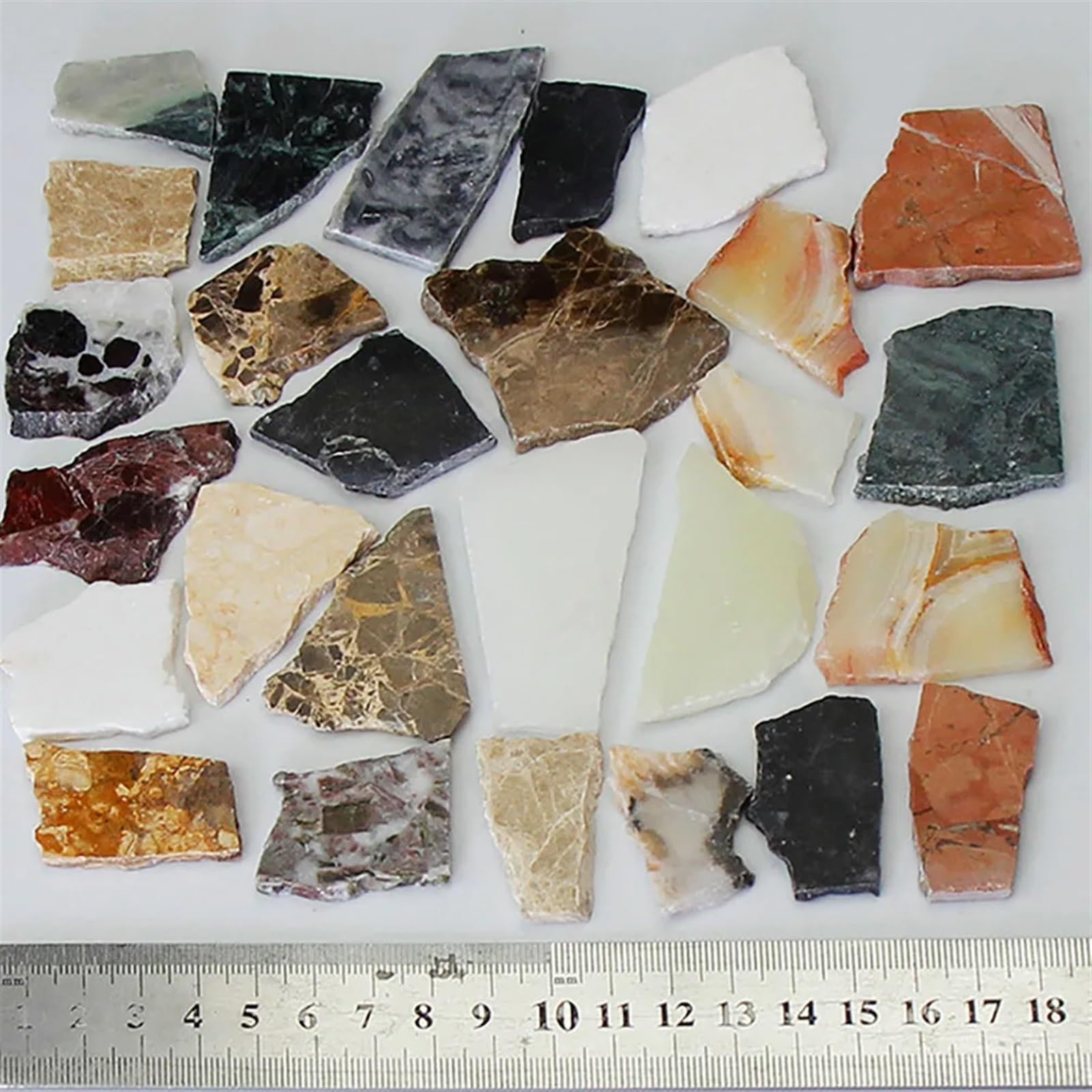 Azulejos de mosaico Azulejos de mosaico de vidrio y cerámica con diseño de mármol, piezas de mosaico de Jade irregulares de colores mezclados, Artesanías hechas a mano, fragmentos de piedra DIY, 250g(