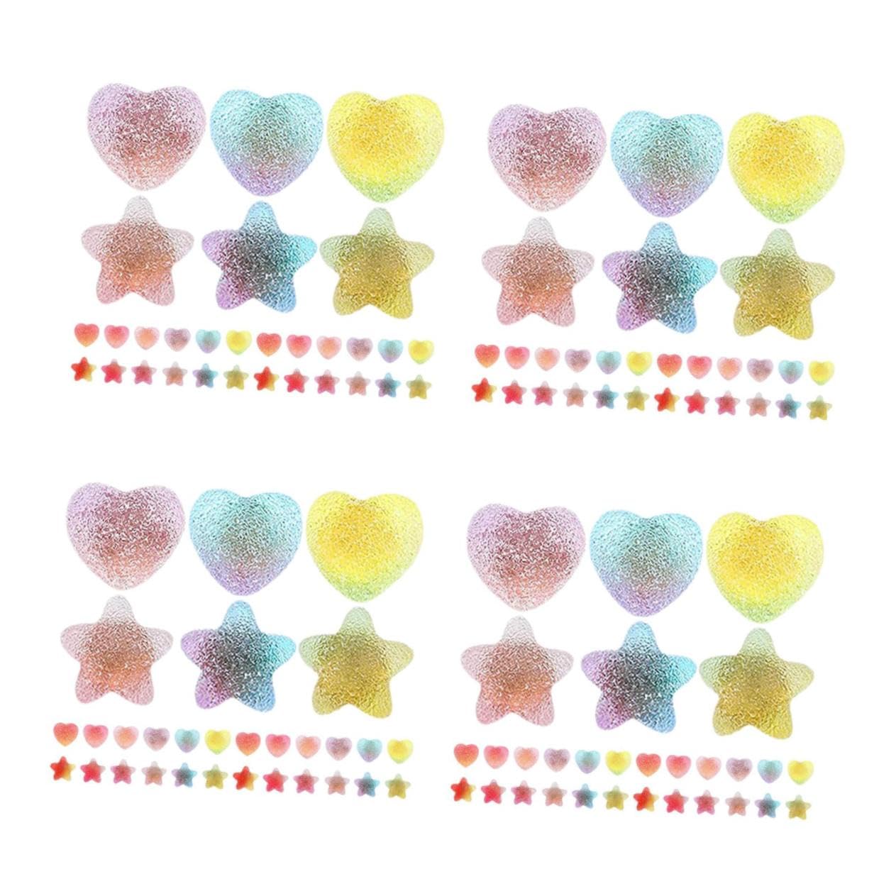 120 Punaises Étoiles et Cœurs en Métal pour Décoration de Bureau