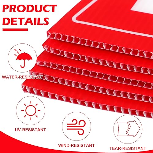 Miniatura 3 de Kigley Letrero de 5 piezas para el hogar en venta con estacas de 12 x 16 pulgadas de doble cara para la venta por el propietario, letrero de